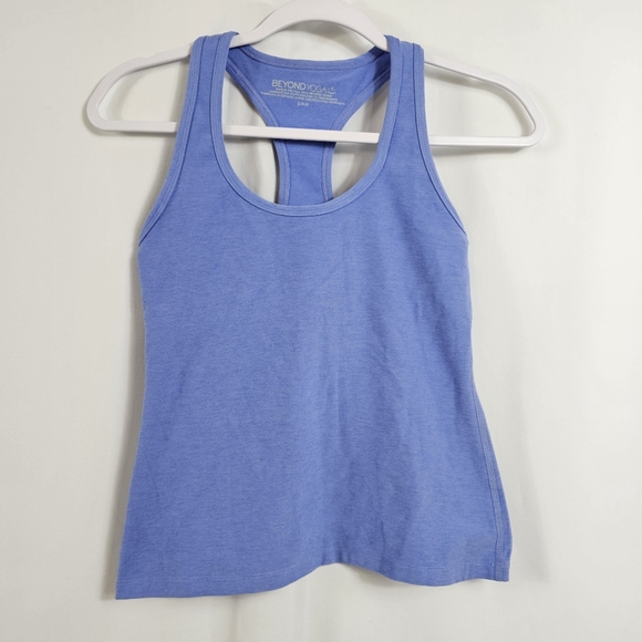 Beyond Yoga Tops - Beyond Yoga Step Up Tank In Periwinkle Cloud Heather - Size S